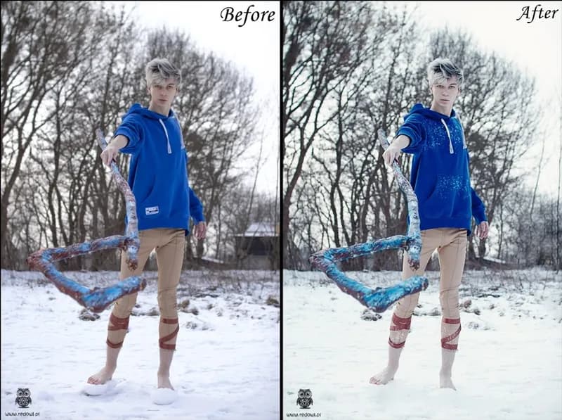 Zdjęcie redowl retouch