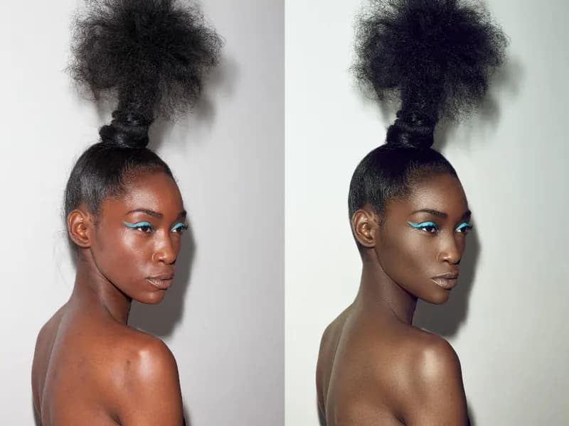 Zdjęcie beauty retouching