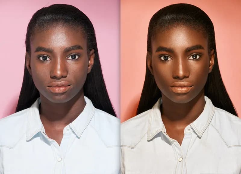 Zdjęcie beauty retouching