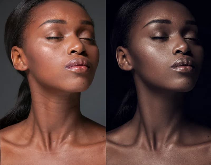 Zdjęcie beauty retouching